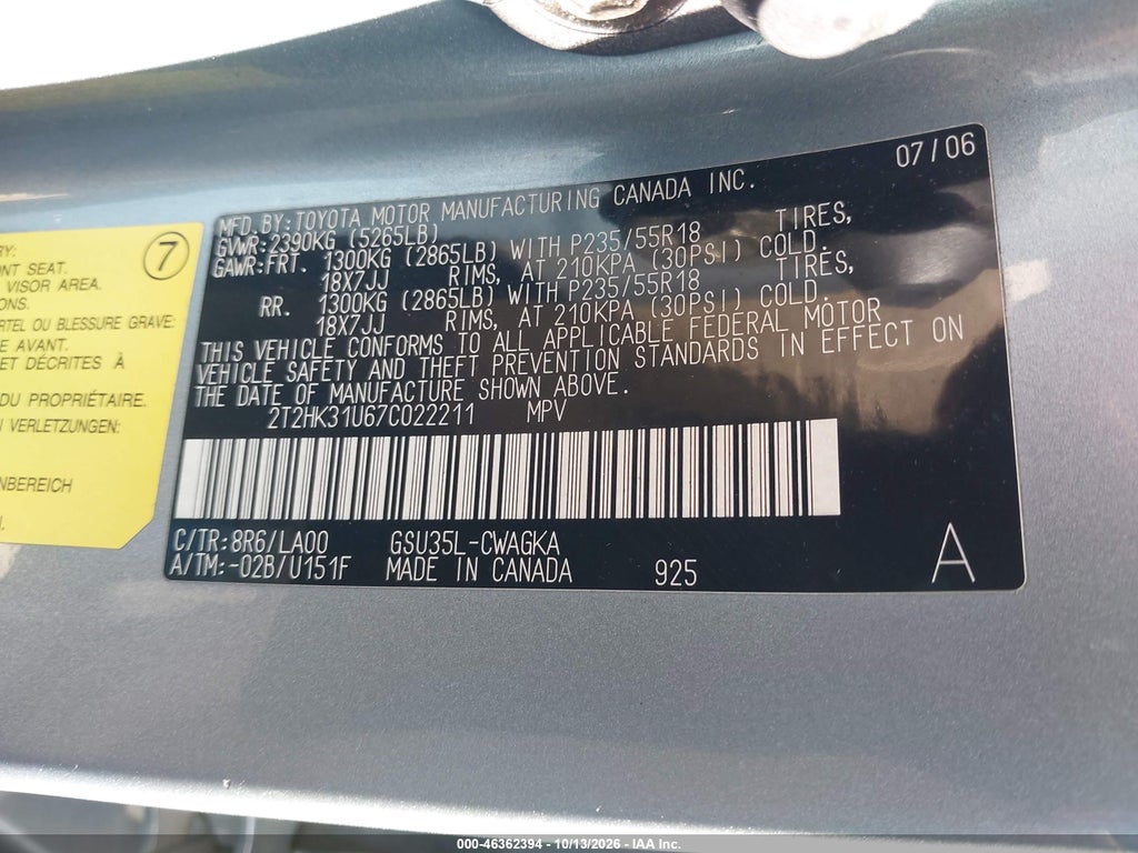 2007 Lexus RX 350 photo 9