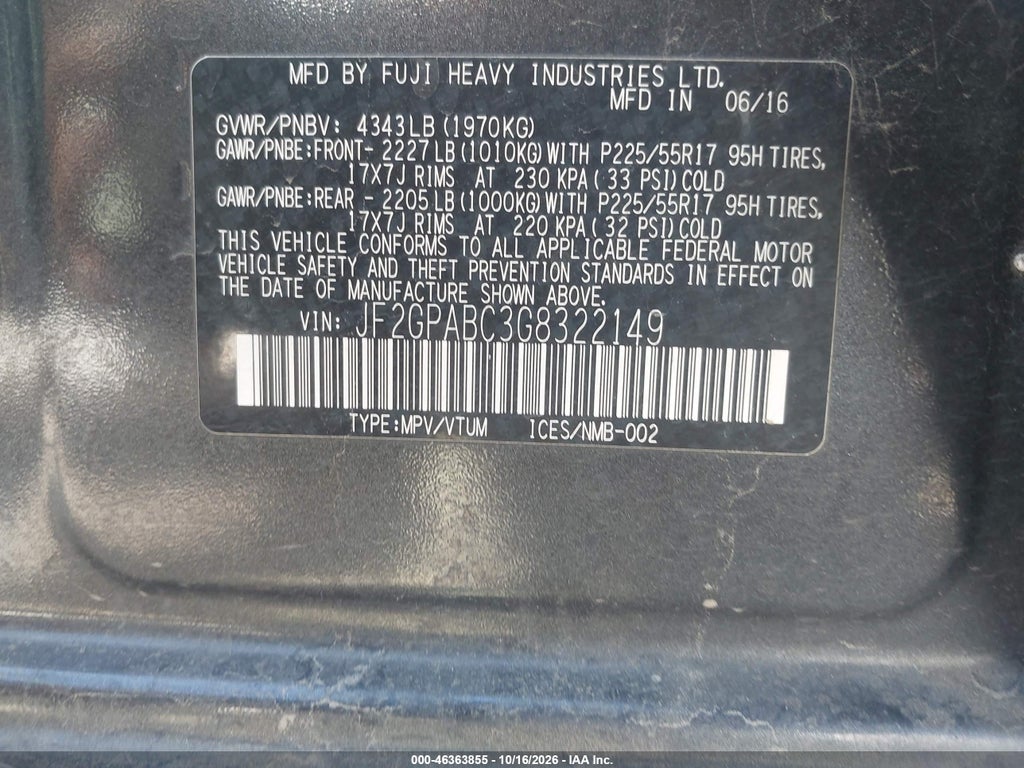 2016 Subaru Crosstrek 2.0I Premium photo 9