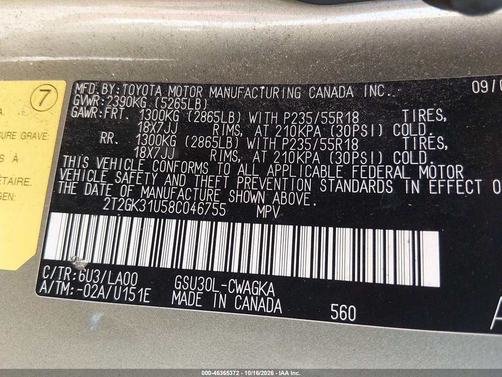2008 Lexus RX 350 photo 9