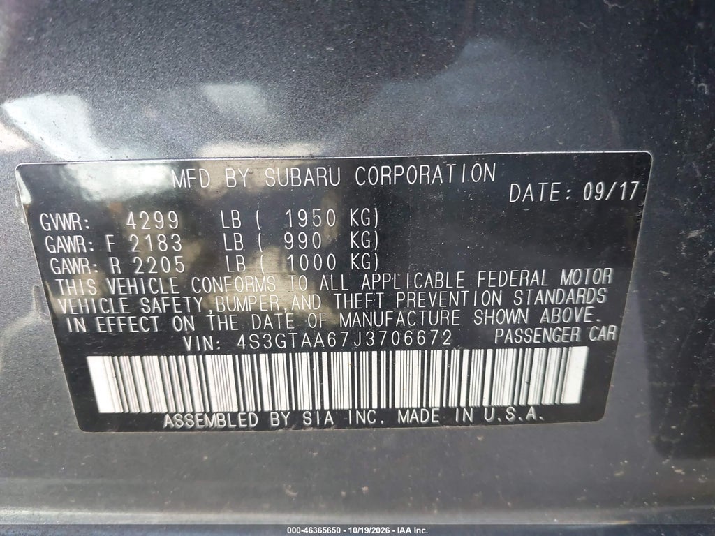 2018 Subaru Impreza 2.0I photo 9