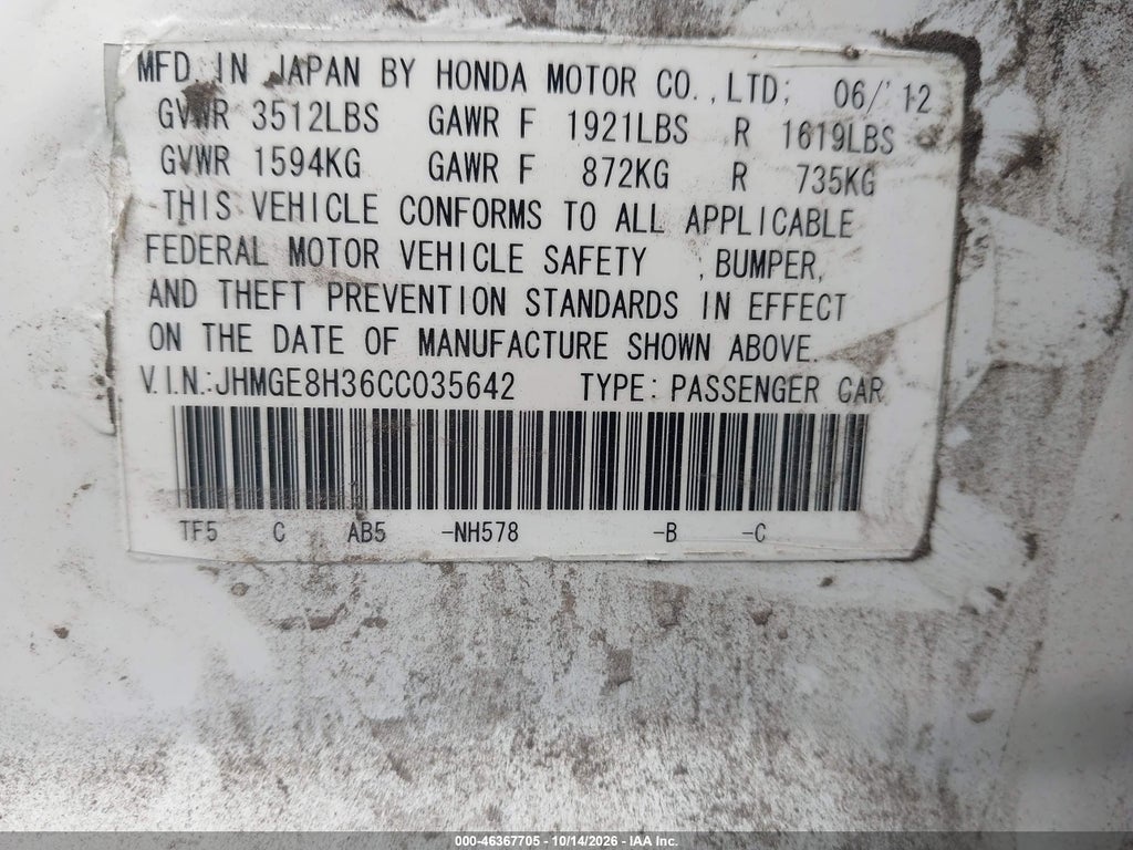 2012 Honda Fit photo 9