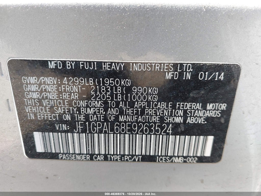 2014 Subaru Impreza 2.0I Sport Premium photo 9