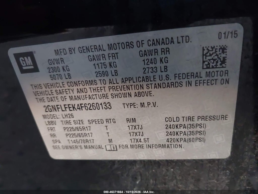 2015 Chevrolet Equinox 1LT photo 9