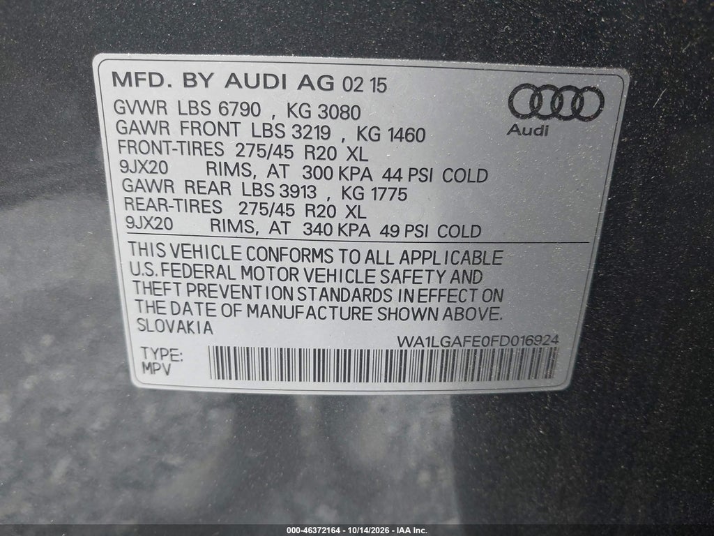2015 Audi Q7 3.0T Premium photo 9
