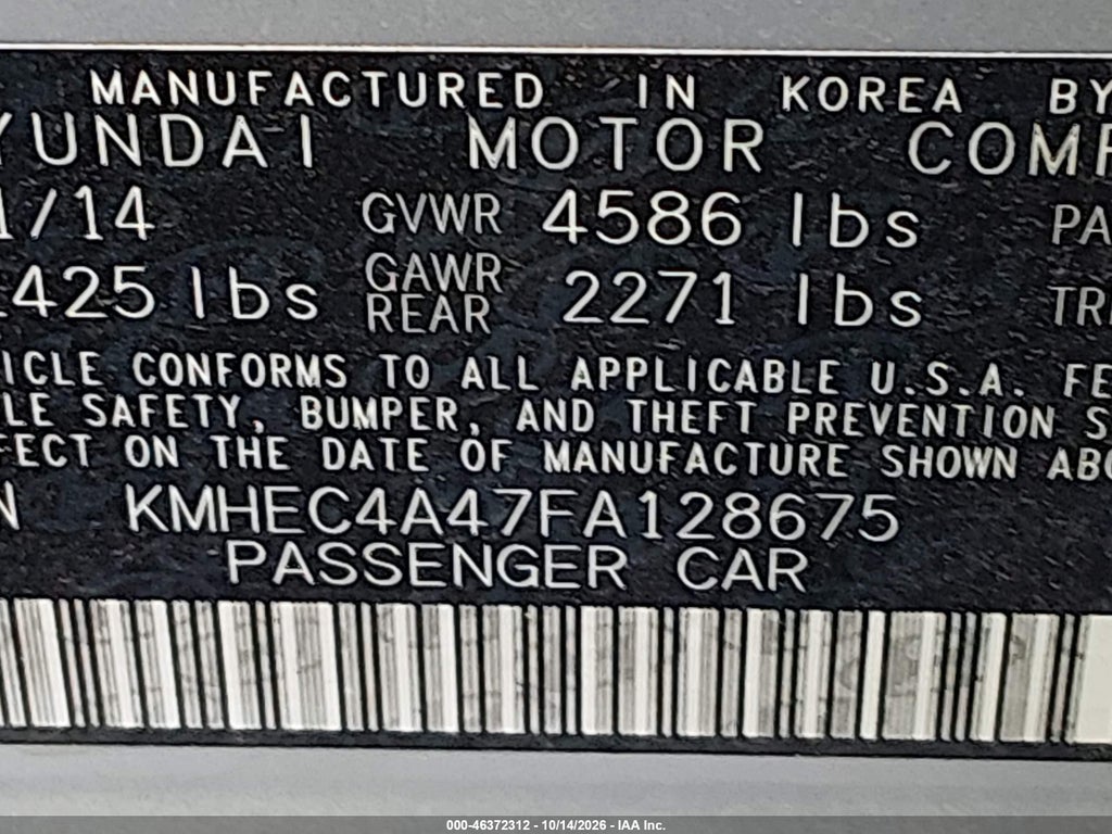 2015 Hyundai Sonata Hybrid photo 9