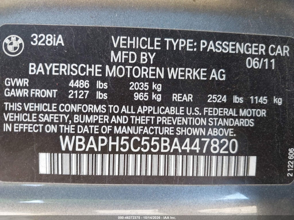 2011 BMW 328I photo 9
