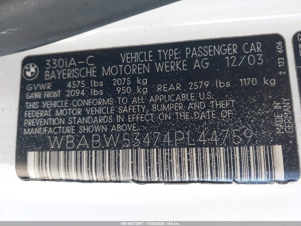 2004 BMW 330CI photo 9