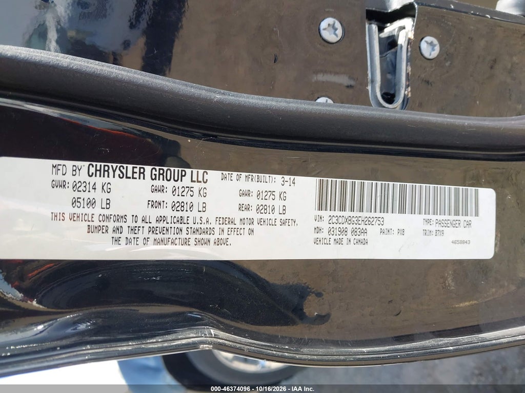 2014 Dodge Charger SE photo 9