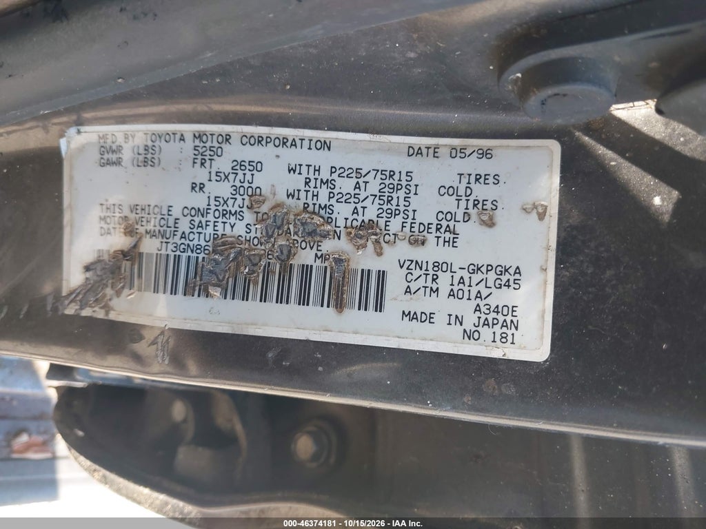 1996 Toyota 4RUNNER SR5 photo 9