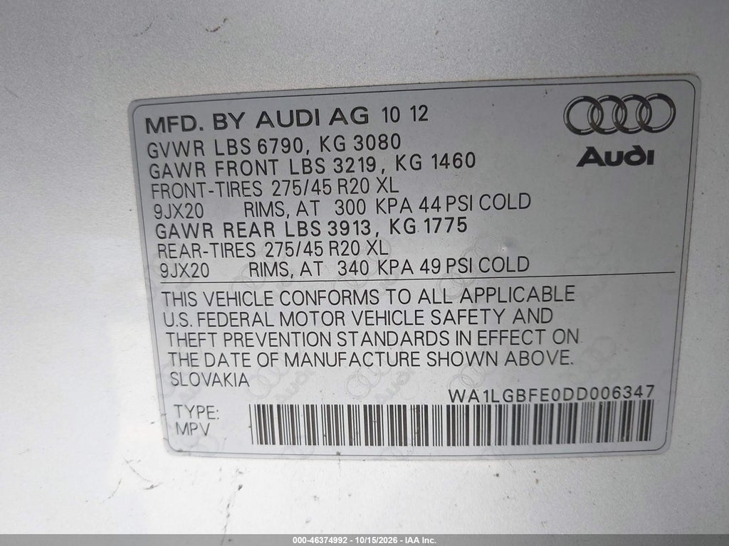 2013 Audi Q7 3.0T Premium photo 9
