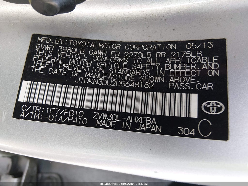 2013 Toyota Prius Three photo 9