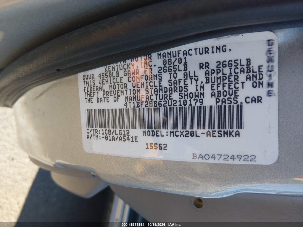 2002 Toyota Avalon XL photo 9