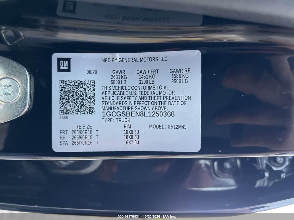 2020 Chevrolet Colorado 2WD Short Box WT photo 9