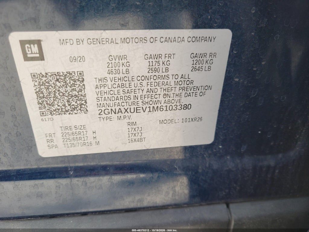 2021 Chevrolet Equinox AWD LT photo 9
