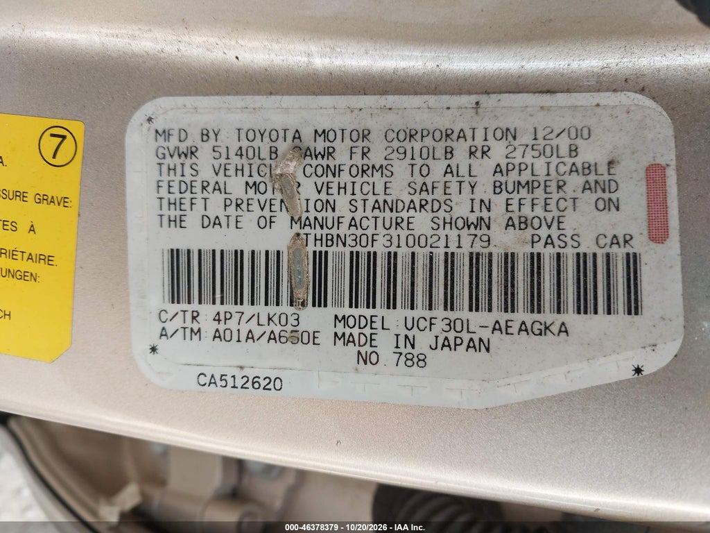 2001 Lexus LS 430 photo 9