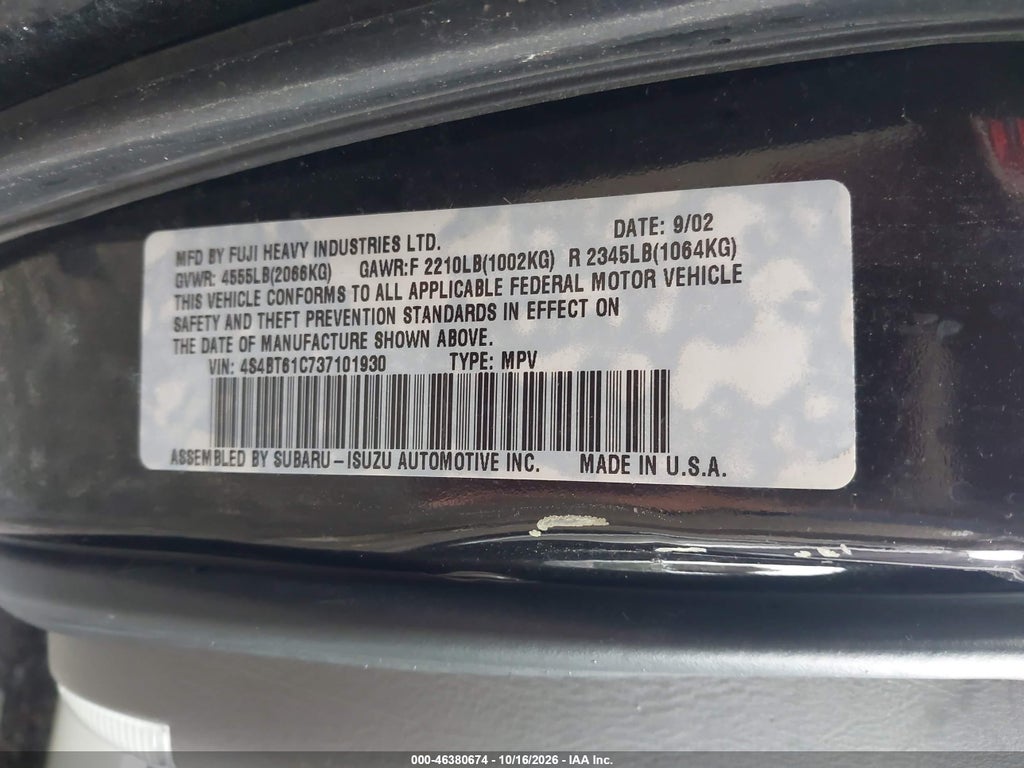 2003 Subaru Baja photo 9
