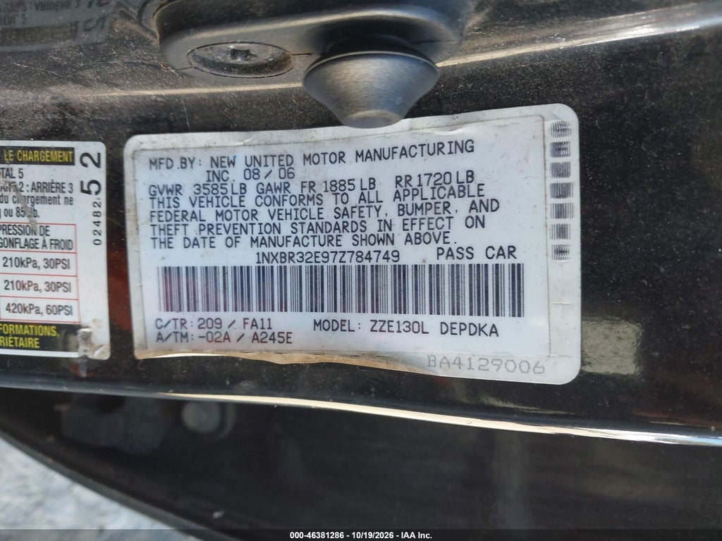 2007 Toyota Corolla CE photo 9