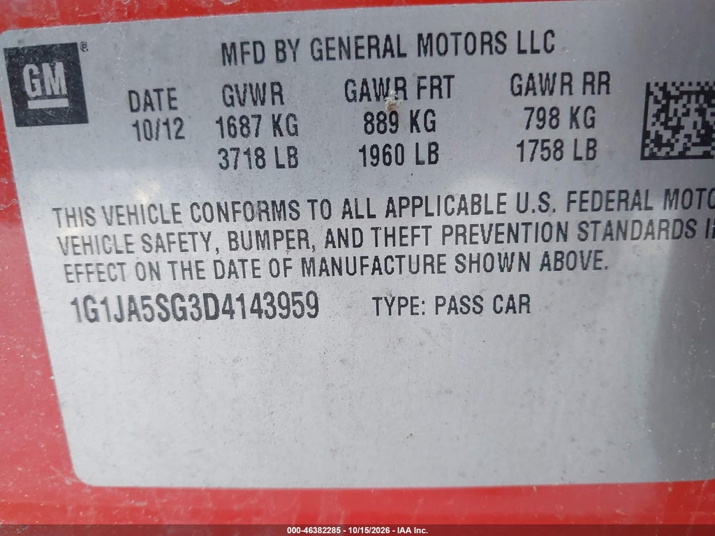 2013 Chevrolet Sonic LS Auto photo 9