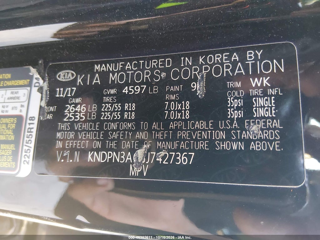 2018 Kia Sportage EX photo 9