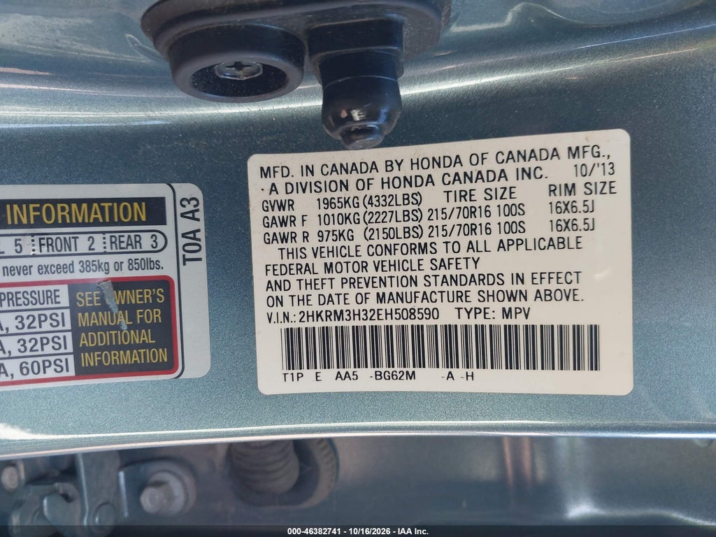 2014 Honda CR-V LX photo 9