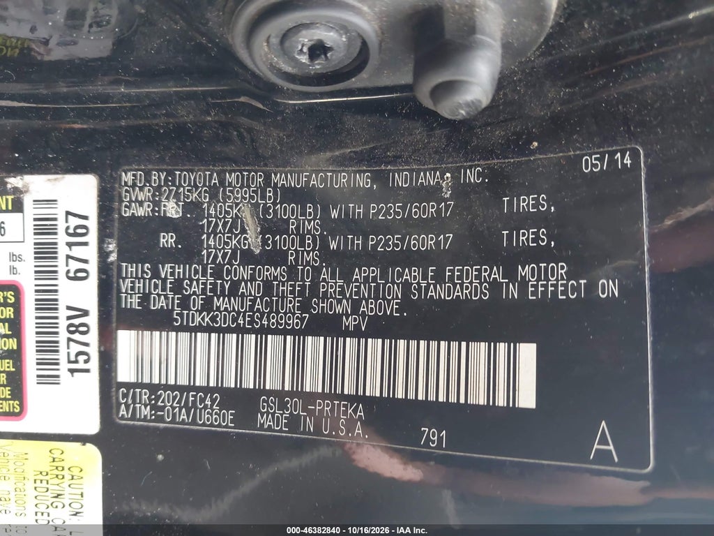 2014 Toyota Sienna LE V6 8 Passenger photo 9