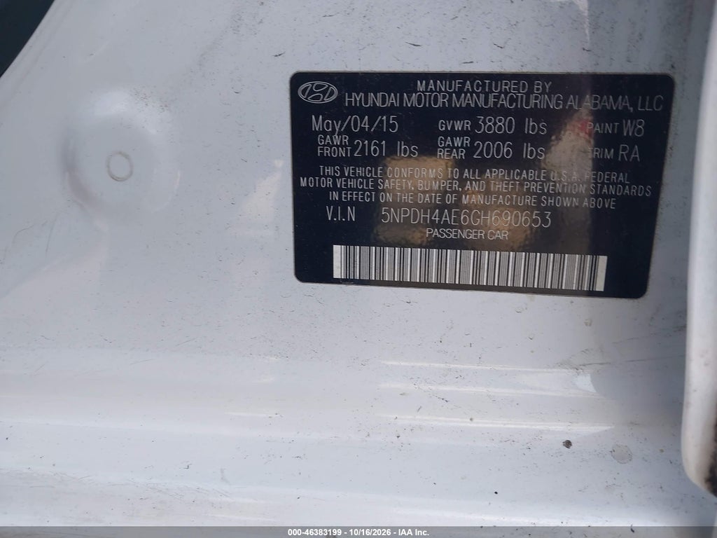 2016 Hyundai Elantra SE photo 9