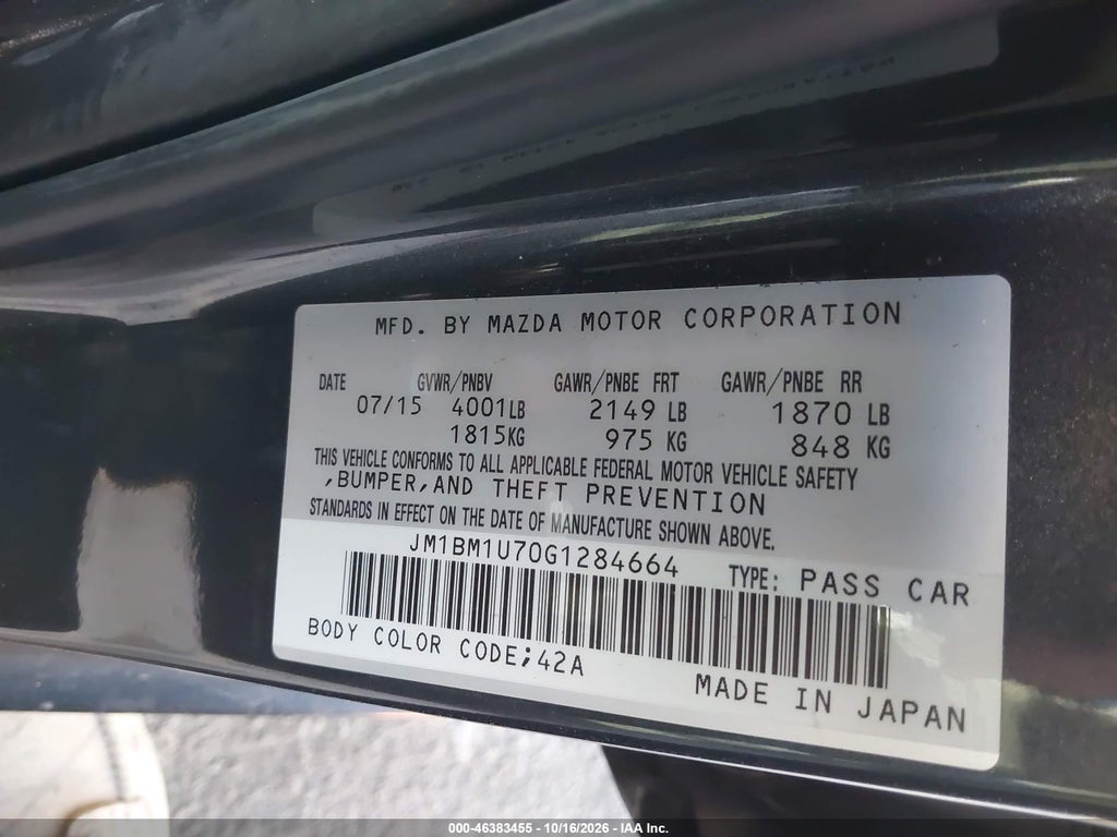 2016 Mazda MAZDA3 I Sport photo 9
