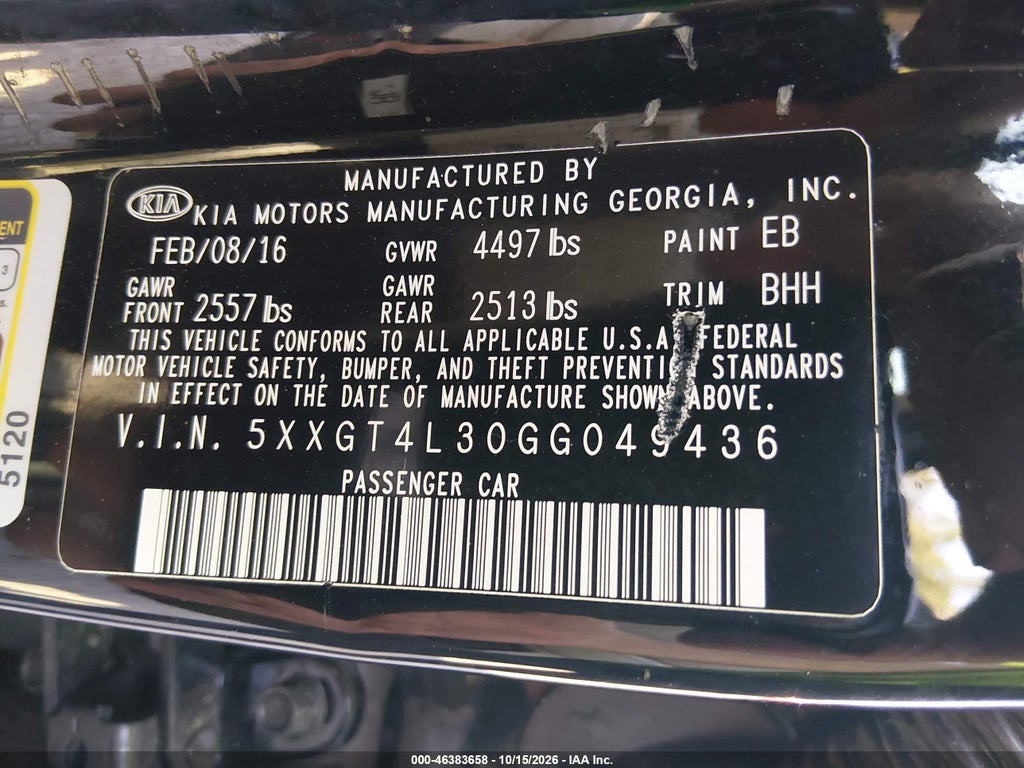 2016 Kia Optima LX photo 9
