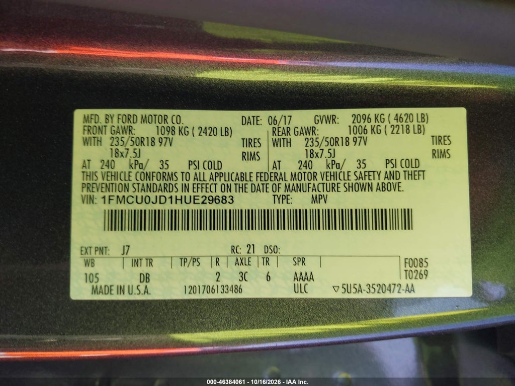 2017 Ford Escape Titanium photo 9