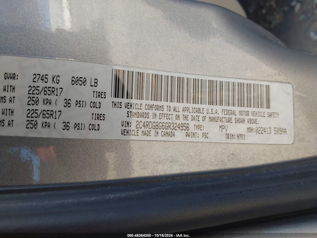 2016 Dodge Grand Caravan American Value PKG photo 9
