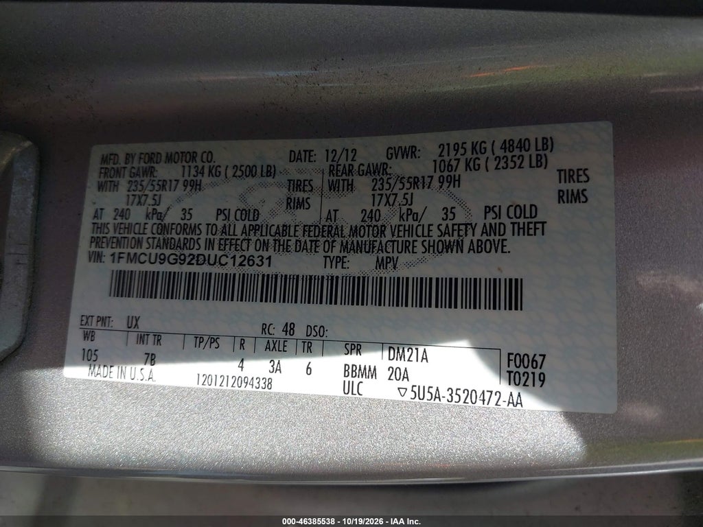 2013 Ford Escape SE photo 9