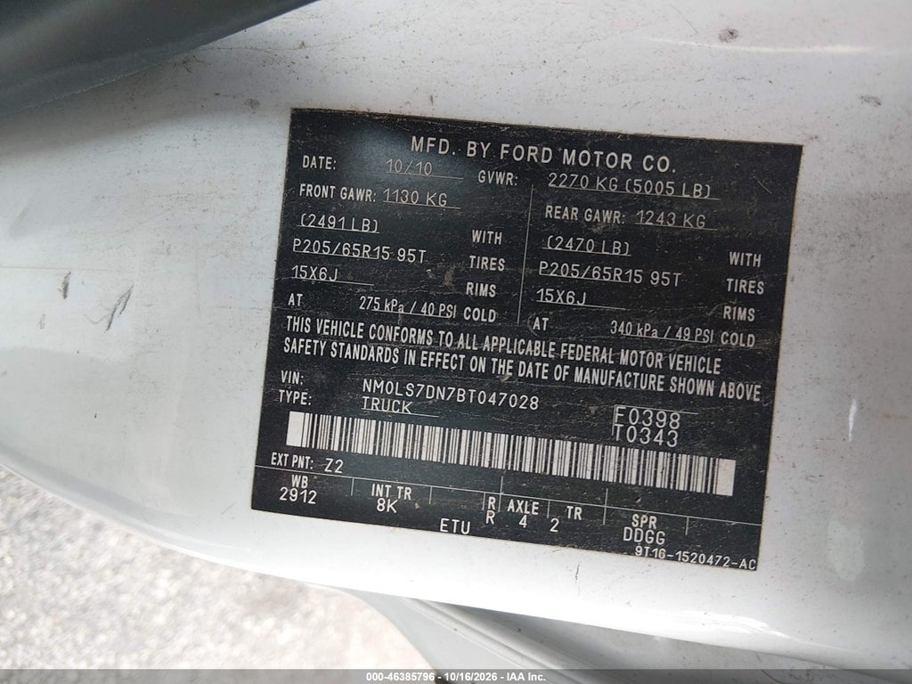 2011 Ford Transit Connect XLT photo 9