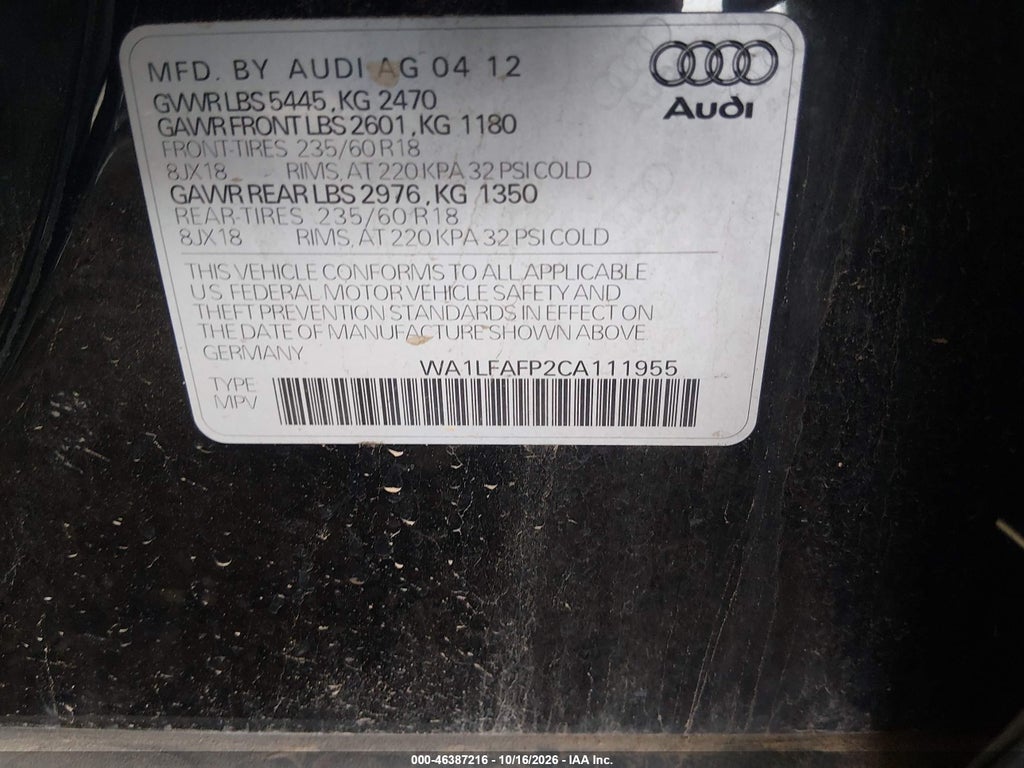 2012 Audi Q5 2.0T Premium photo 9