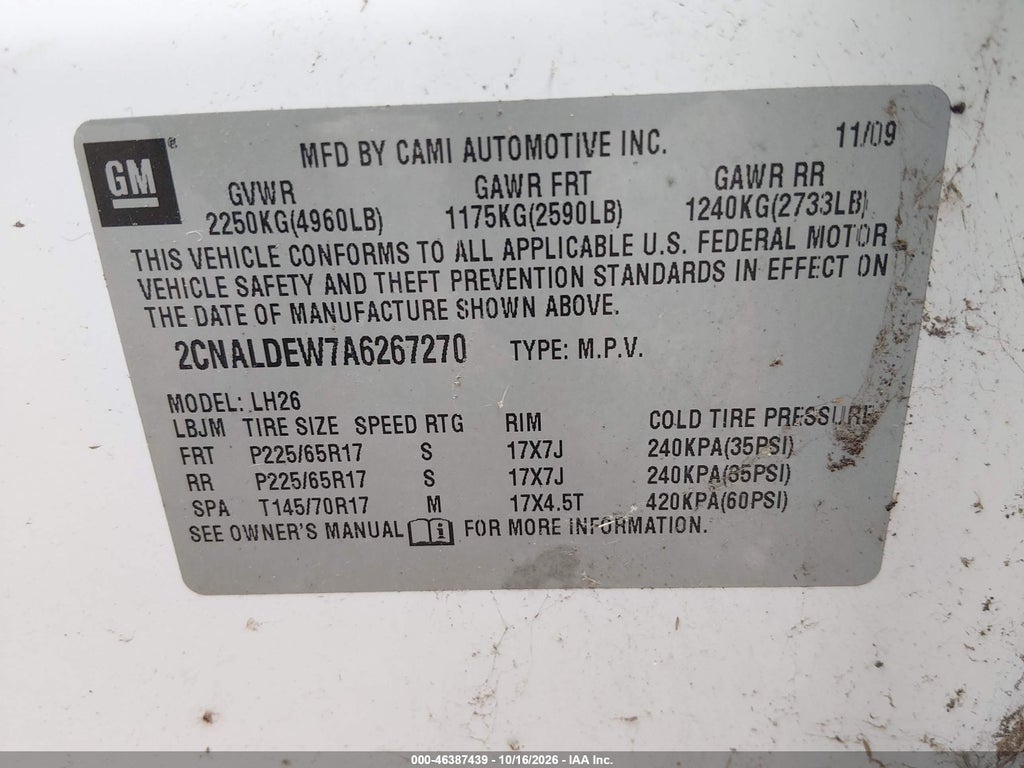 2010 Chevrolet Equinox LT photo 9