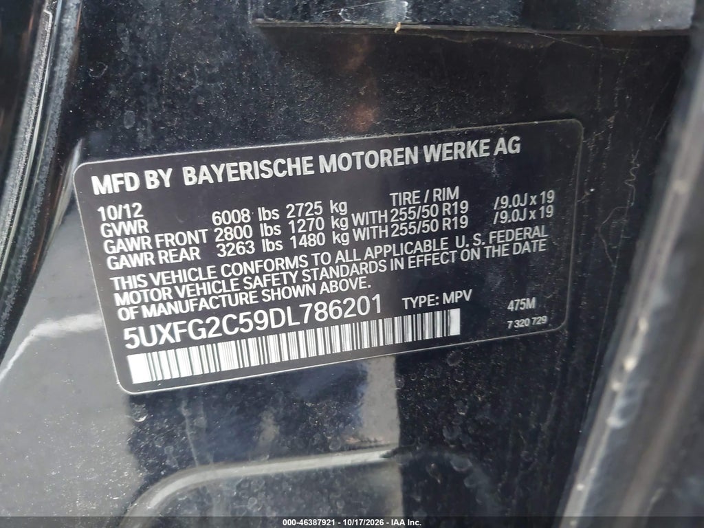 2013 BMW X6 XDRIVE35I photo 9