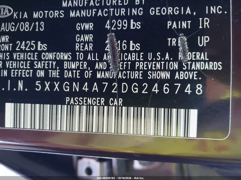2013 Kia Optima EX photo 9