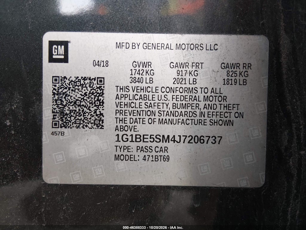 2018 Chevrolet Cruze LT Auto photo 9