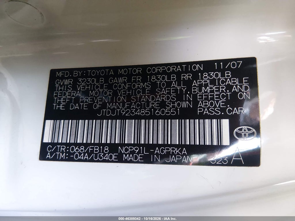 2008 Toyota Yaris photo 9