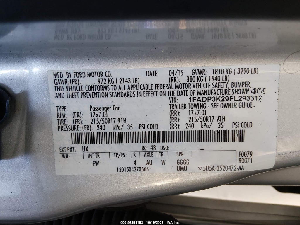 2015 Ford Focus SE photo 9