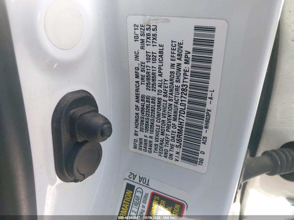 2013 Honda CR-V EX-L photo 9