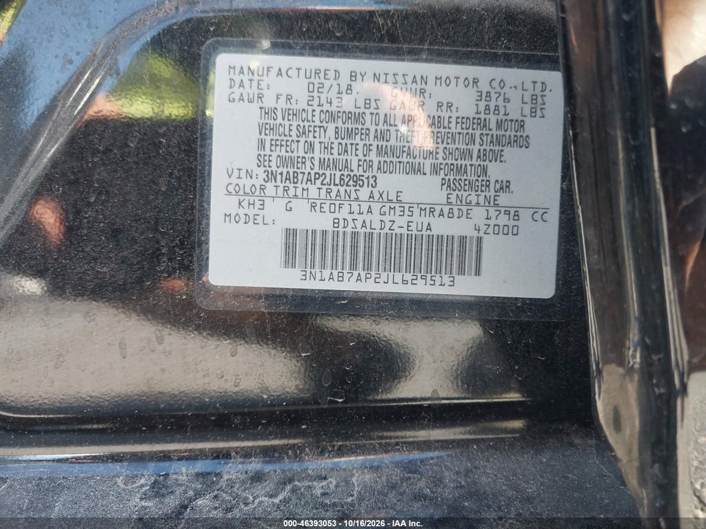 2018 Nissan Sentra SV photo 9