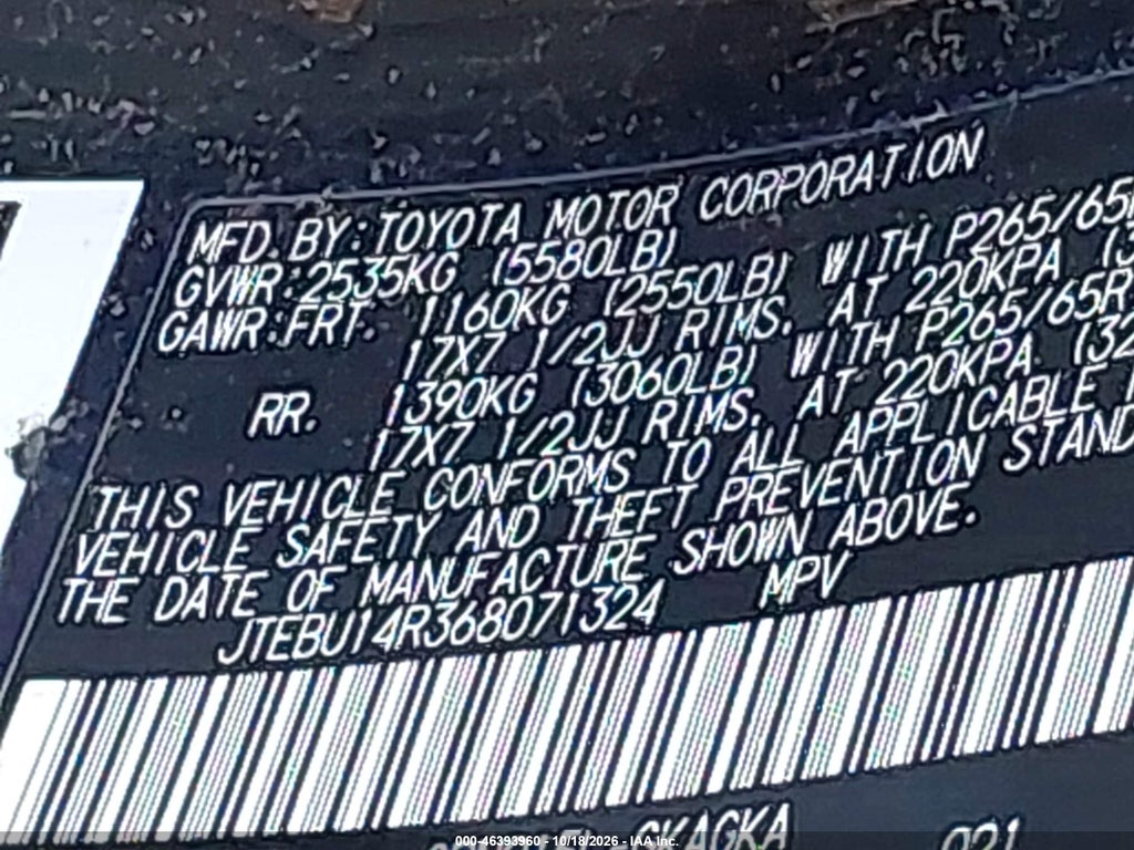 2006 Toyota 4RUNNER SR5 V6 photo 9