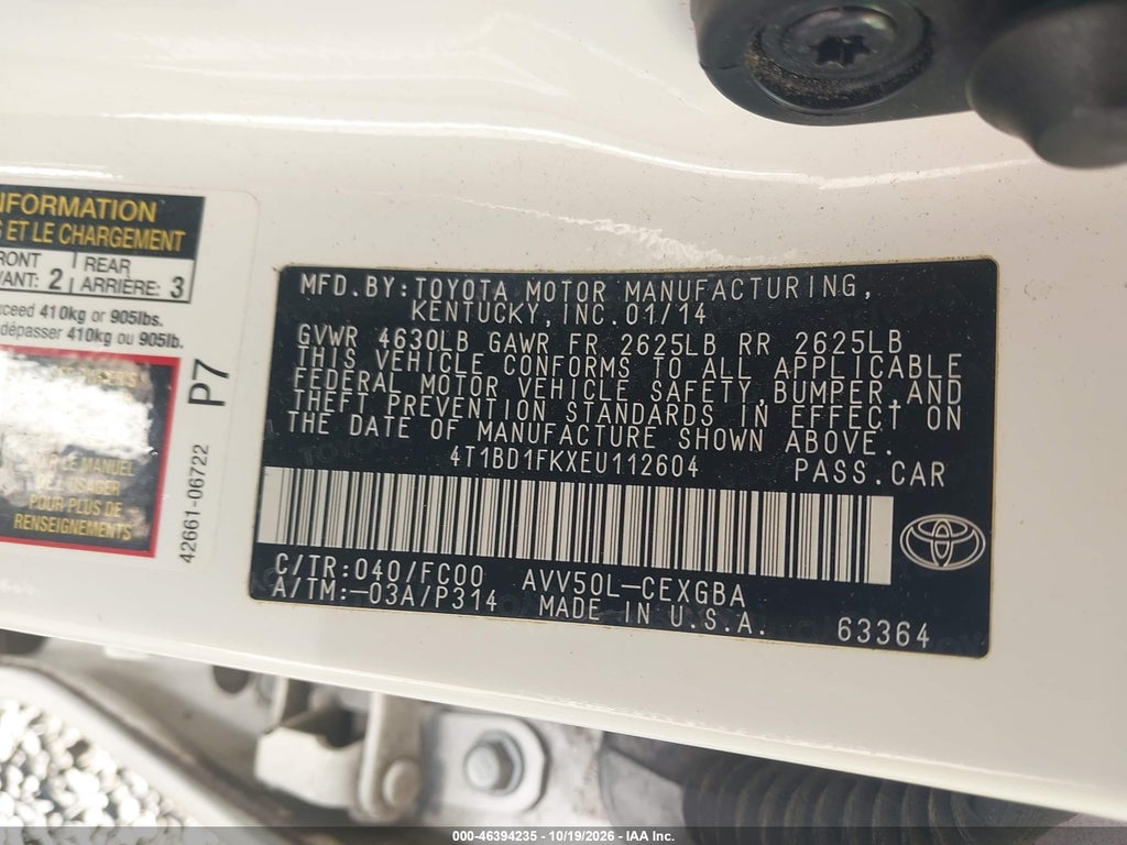 2014 Toyota Camry Hybrid XLE photo 9