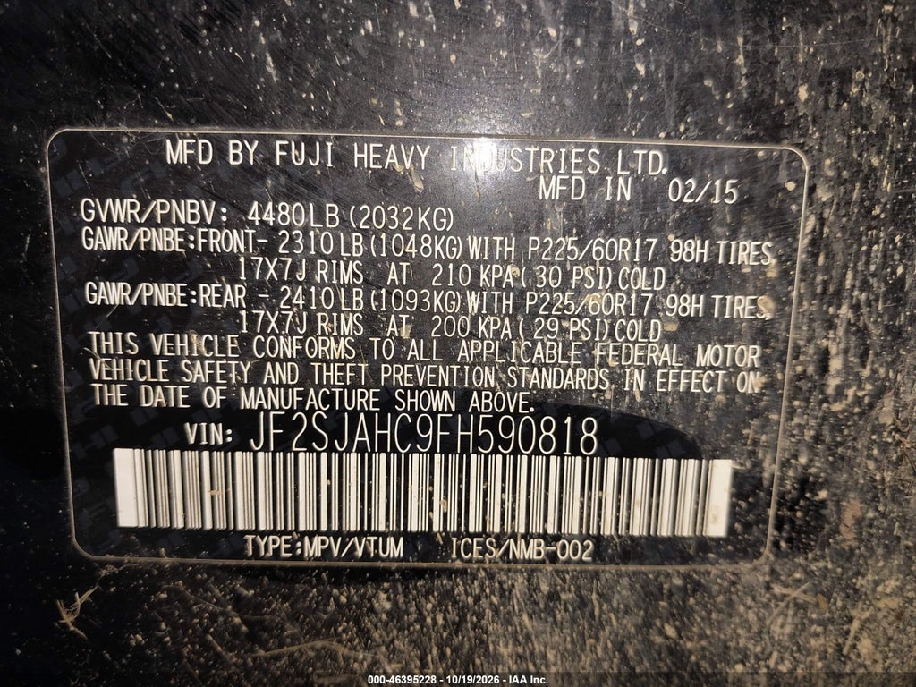 2015 Subaru Forester 2.5I Limited photo 9