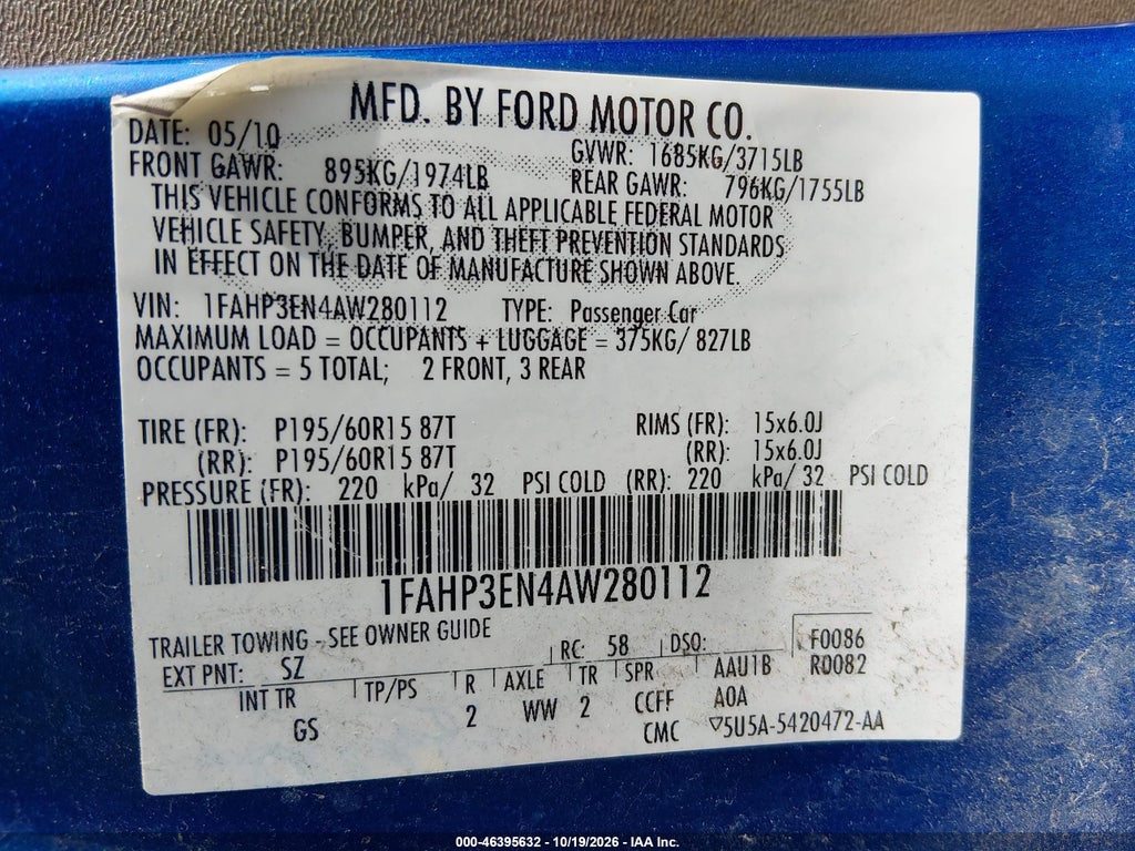 2010 Ford Focus S photo 9