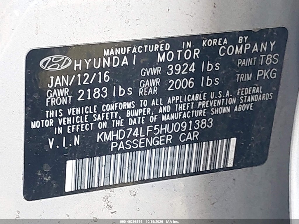 2017 Hyundai Elantra SE photo 9