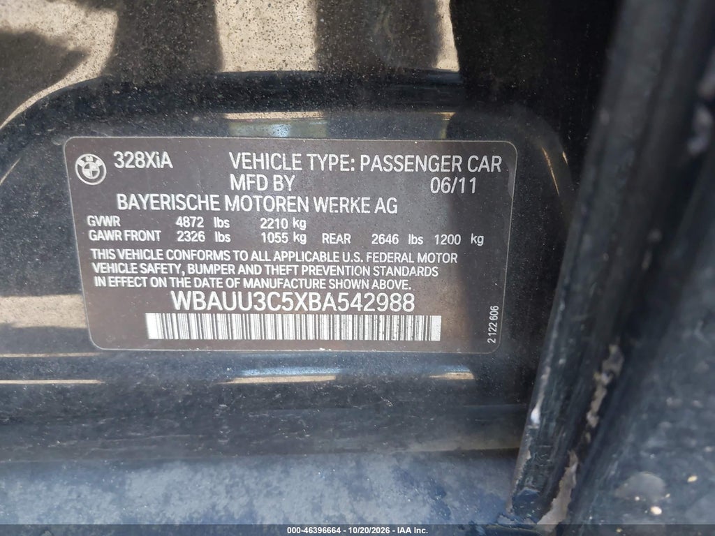 2011 BMW 328I Xdrive photo 9