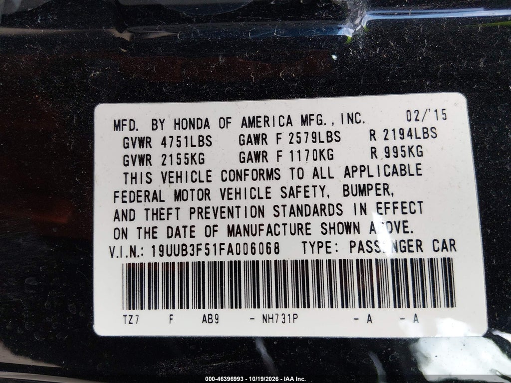 2015 Acura TLX V6 Tech photo 9