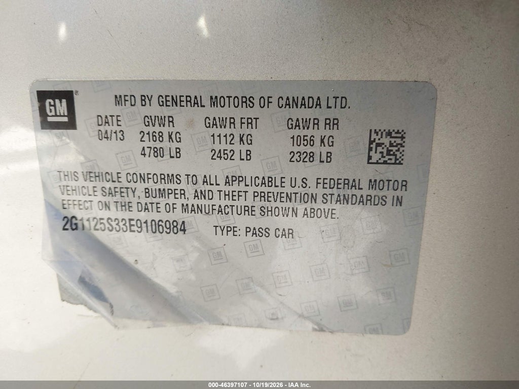 2014 Chevrolet Impala 2LT photo 9