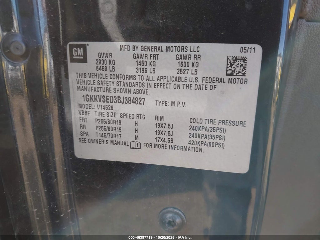 2011 GMC Acadia SLT-2 photo 9